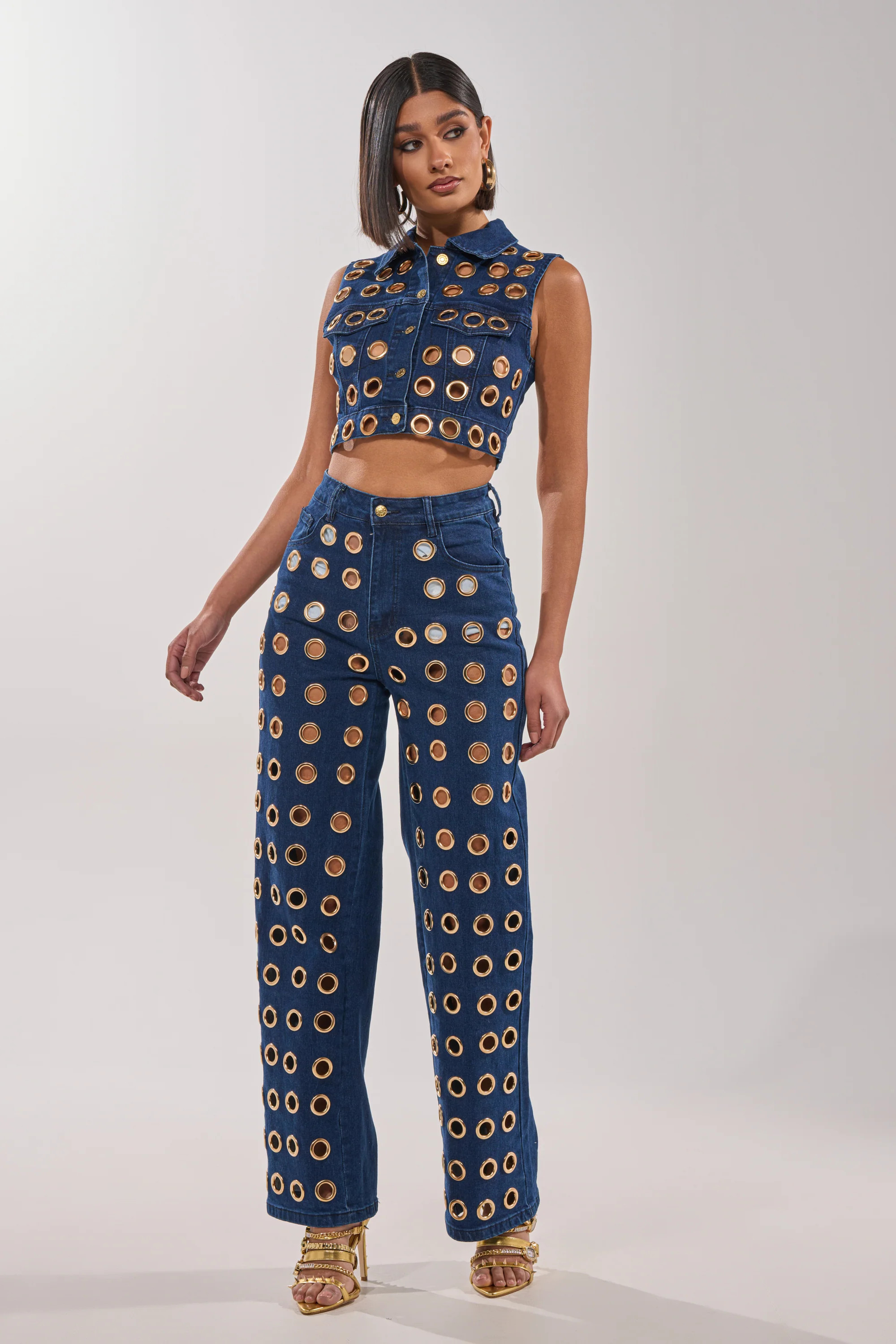 SEE THROUGH ME WIDE LEG DENIM | AKIRA