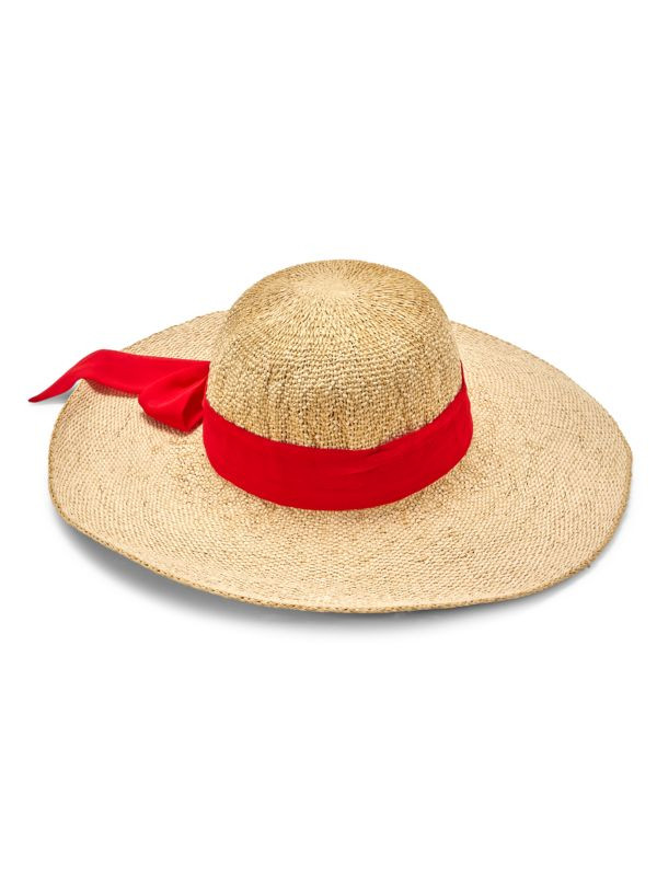 Bow Woven Paper Sun Hat | Saks Fifth Avenue OFF 5TH