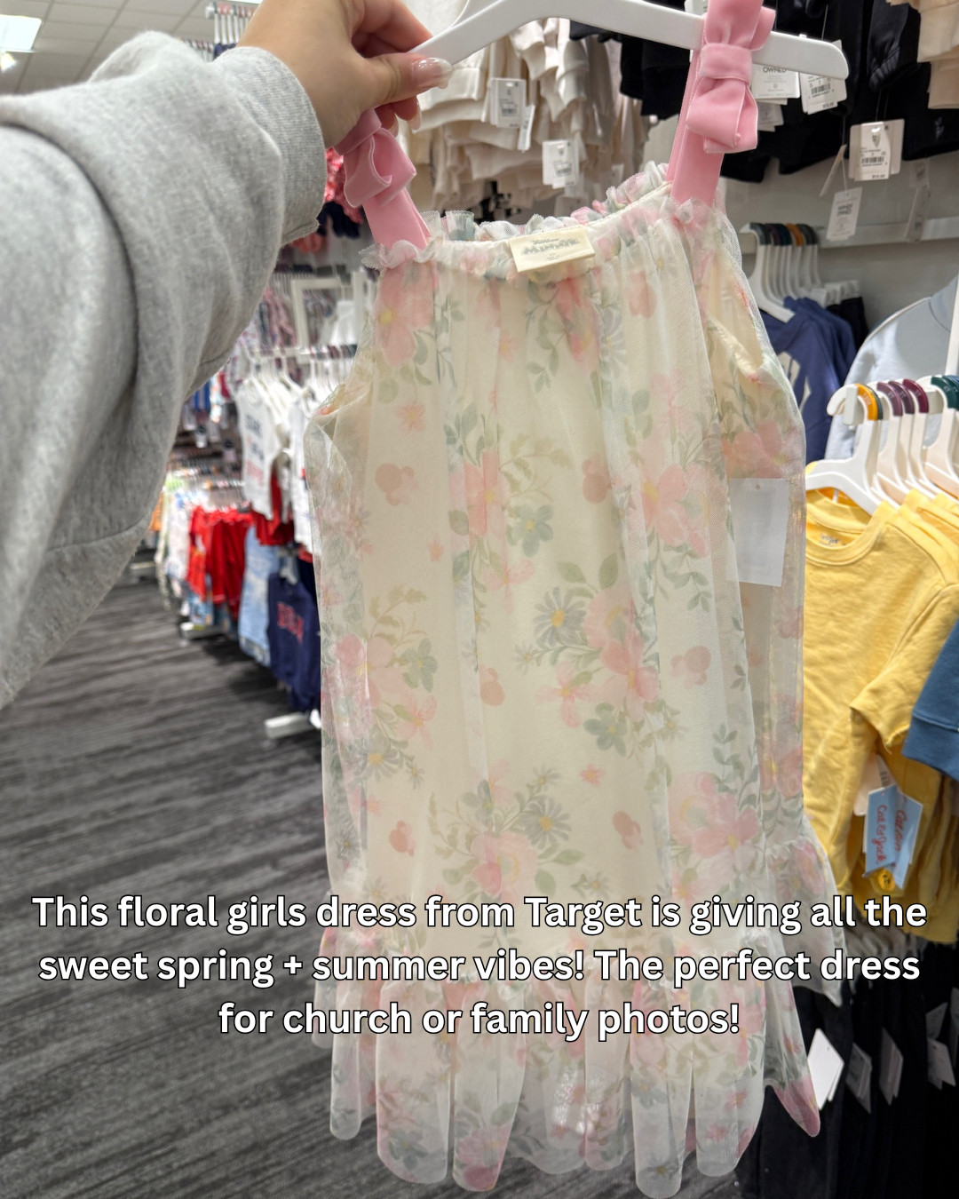 The sweetest little floral dress from Target! Perfect for summer parties, family photos, church mornings, and all the twirl-worthy moments! #TargetFinds #LTKkids #ToddlerStyle 

 