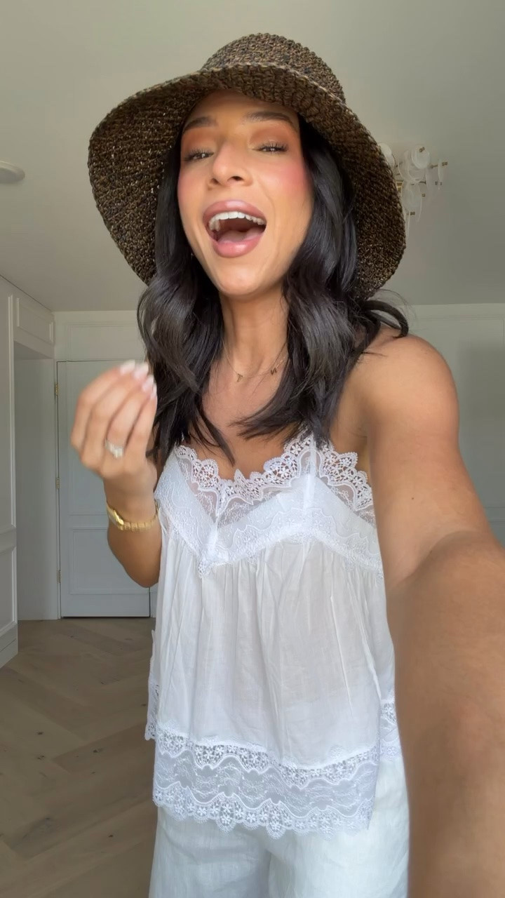 20-40% OFF almost everything at Abercrombie + an extra 15% OFF with code AFSUMMER 🤍 Wearing size S lace trim tank and size M long linen pants 

summer outfit, spring outfit, weekend outfit, date night outfit, vacation outfit, beach outfit, pool outfit, sun hat, mom outfit, postpartum outfit

#LTKSaleAlert #LTKSeasonal