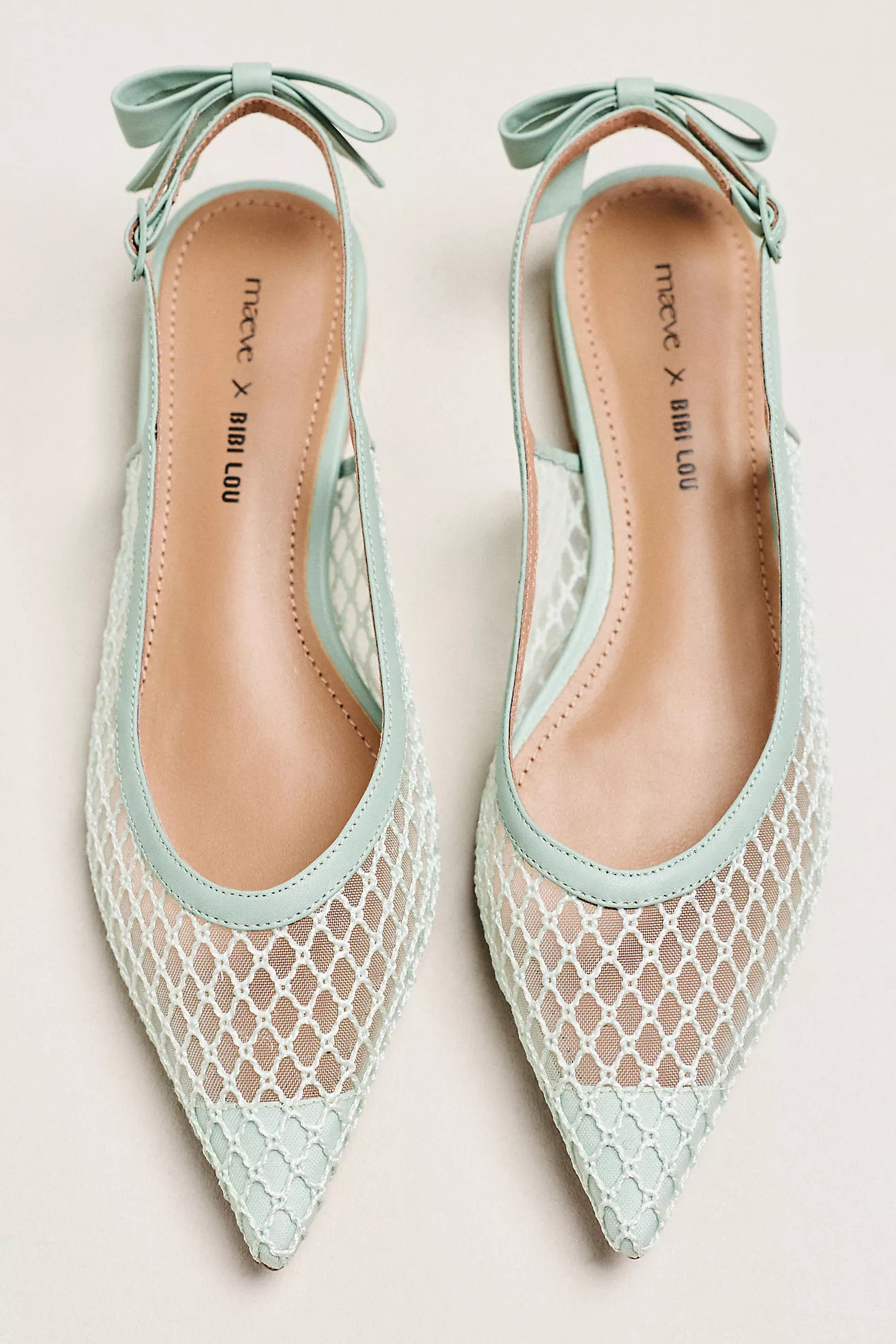 Maeve x Bibi Lou Bow Slingback Flats | Anthropologie (US)