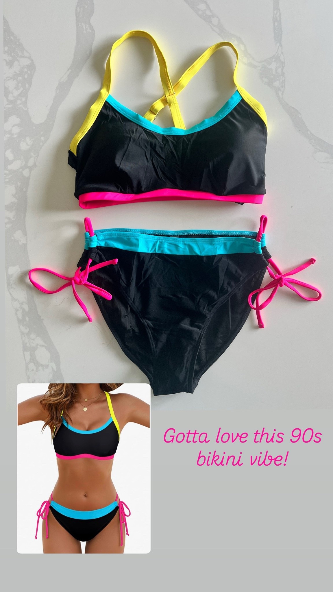 Gotta love this neon two piece! It’s a 90’s bikini vibe 😁 it’s got good coverage so it’s mom friendly!

#LTKootd #LTKSwim #LTKTravel