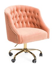 Vivian Velvet Office Chair | TJ Maxx