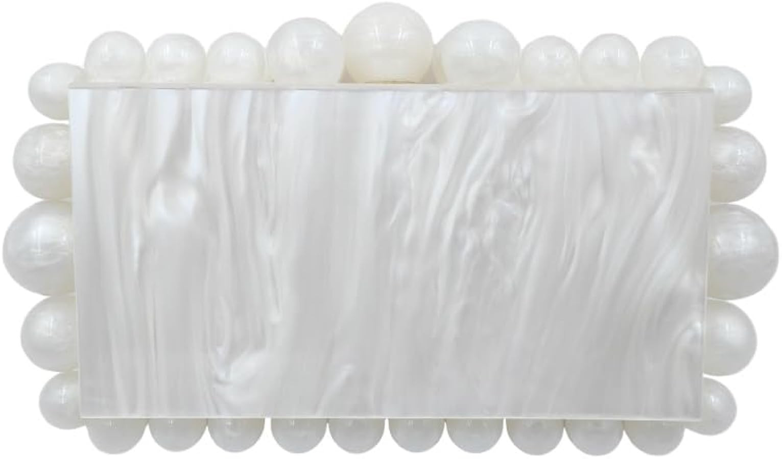 Acrylic Clutch Evening Handbag Pearl Bag for Women Shoulder Bag Satchel Marble Clutch Purses for ... | Amazon (US)