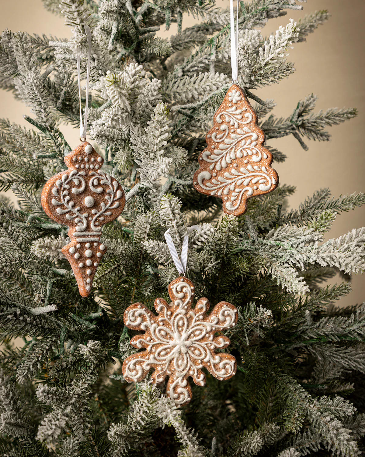 Gingerbread Cookie Ornaments (Set of 3) | McGee & Co. (US)