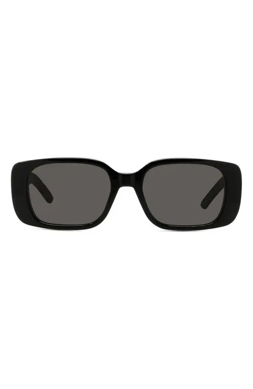 Wildior S2U 53mm Rectangular Sunglasses in Black/Grey at Nordstrom | Nordstrom