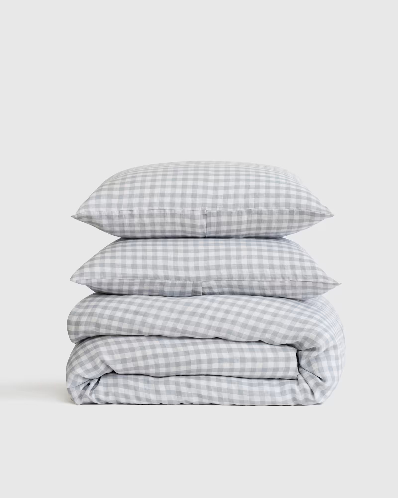 European Linen Gingham Duvet Cover Set | Quince