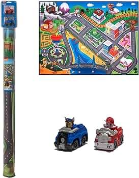 Gertmenian Nickelodeon Paw Patrol Town Tower Interactive Rug Includes 2x Cars feat. Chase and Mar... | Amazon (US)