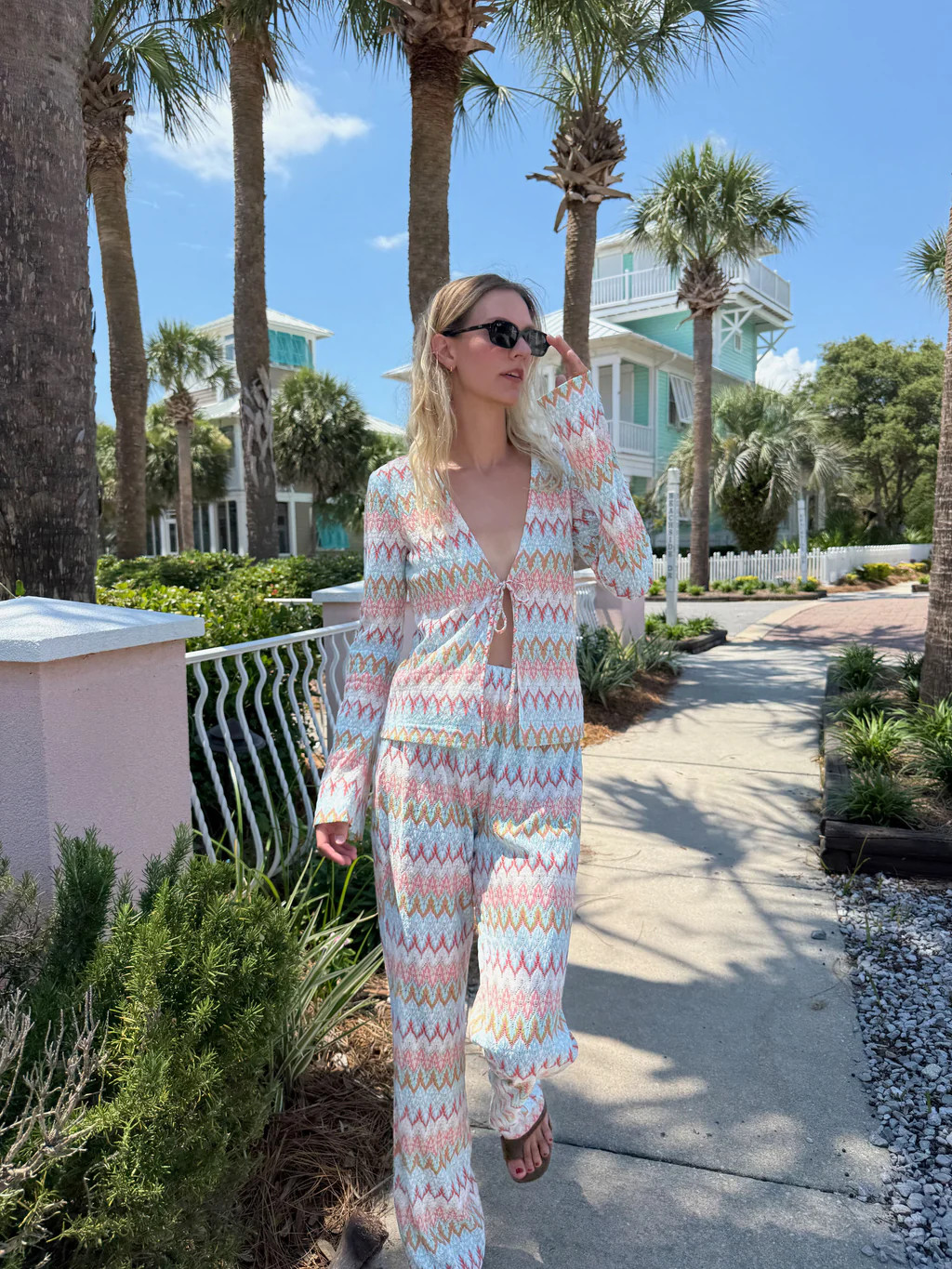 White Multi Smooth Shimmer Knit | Hill House Home US