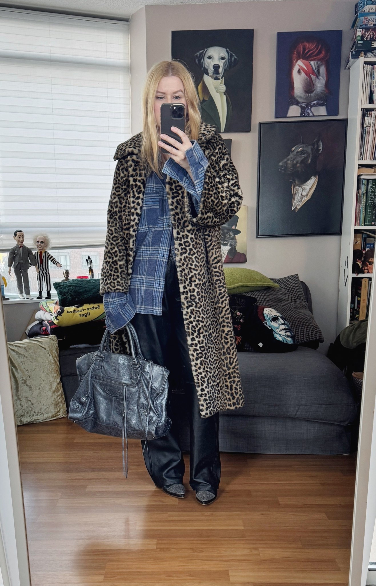 I love a good mixed print. 
Everything is vintage/preloved except the plaid shirt  




#LTKSeasonal #LTKOver40 #LTKootd