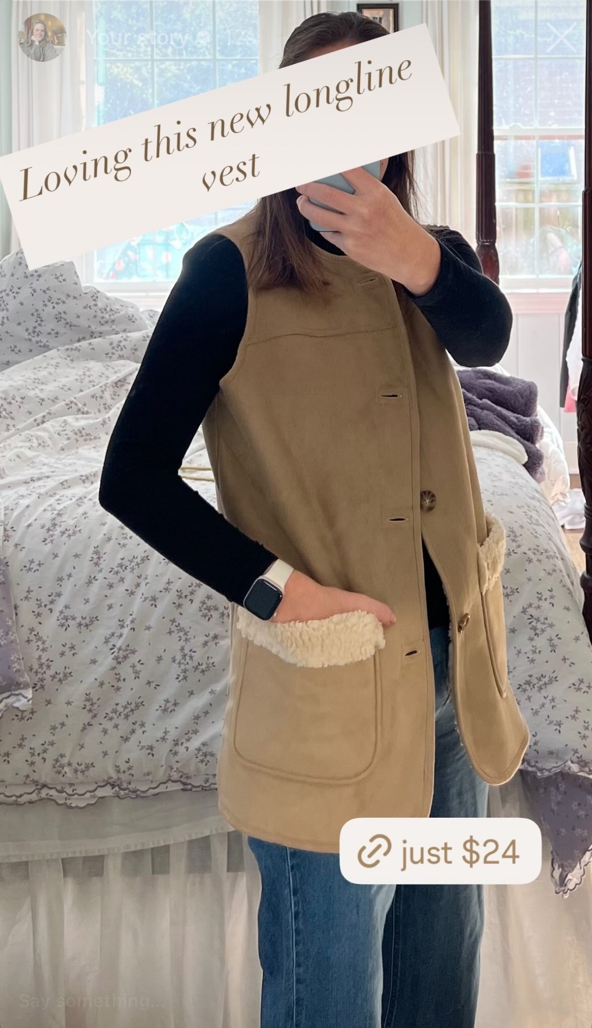 This vest is giving effortless cozy chic 🤍
I’ve been reaching for this Walmart longline faux shearling vest nonstop—it instantly elevates leggings, denim, or a simple sweater without trying too hard. The length is so flattering, it’s warm without being bulky, and the price is honestly hard to beat. One of those easy layering pieces you’ll wear all season long.

👉 Linked here for you—run, because these always go fast.

#LTKfinds #WalmartStyle #AffordableFashion #CozyLayers #BudgetFinds #EverydayStyle

#LTKFindsUnder50 #LTKWorkwear #LTKootd