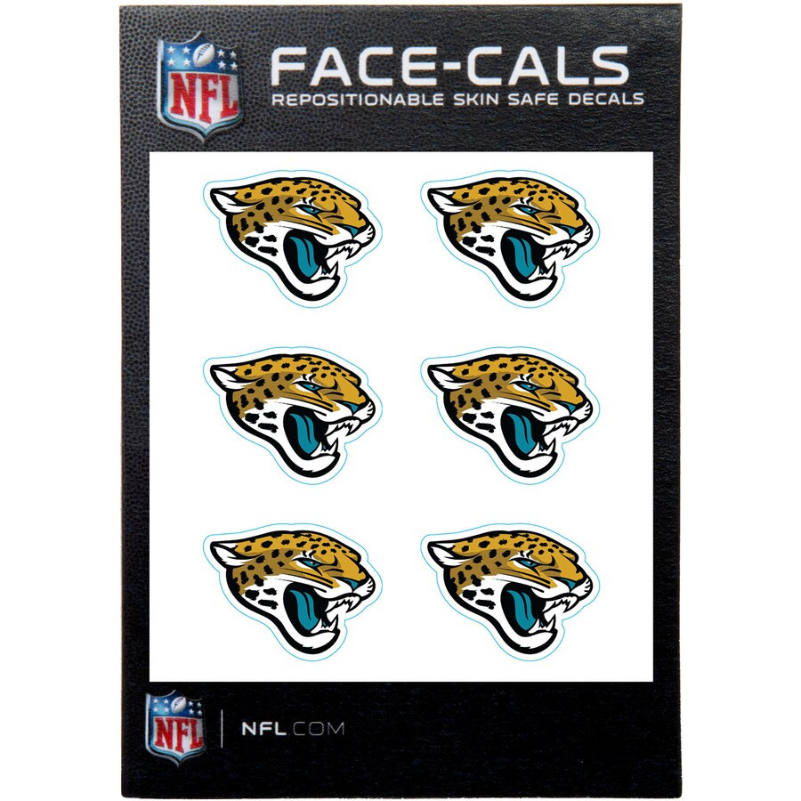 Jacksonville Jaguars 6-Pack Mini-Cals Face Decals | Fanatics