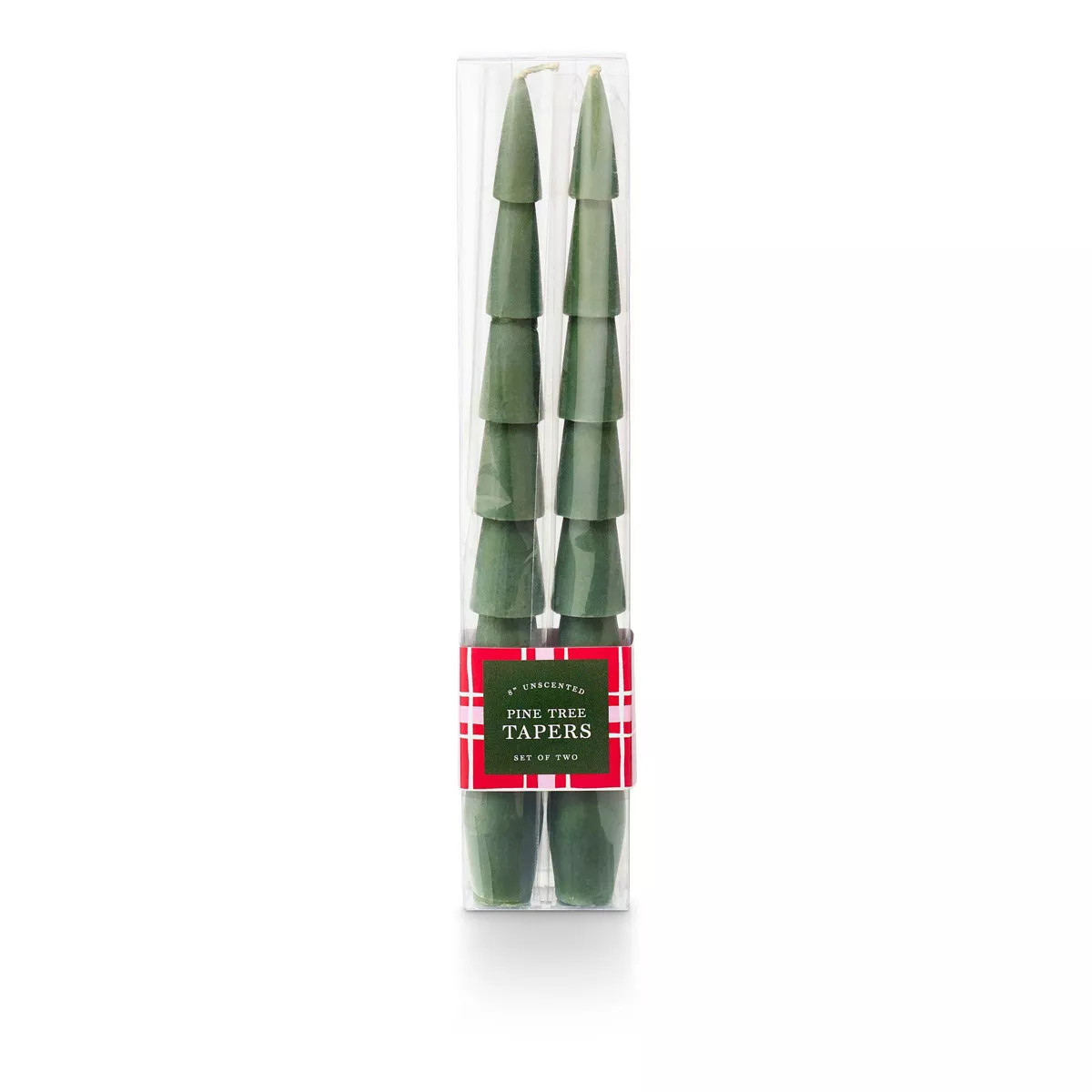 2pk Pine Tree Taper Candle Green - Bullseye's Playground™ | Target