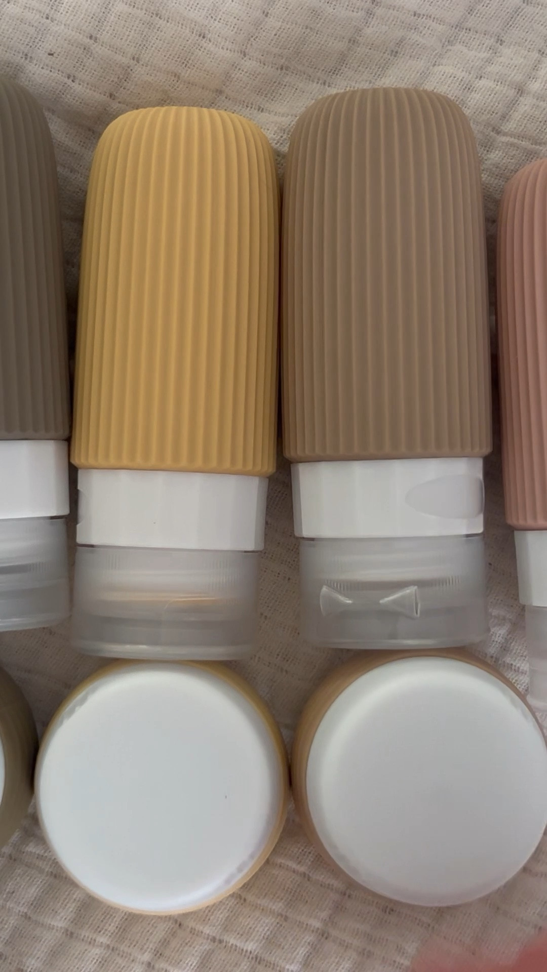 Traveling light with these beautiful neutral refillable bottles for toiletries!

Packing cubes, packing hacks, traveling hacks, traveling tips, travel bag, toiletry bag, travel outfits, travel ideas 

#LTKTravel #LTKVideo