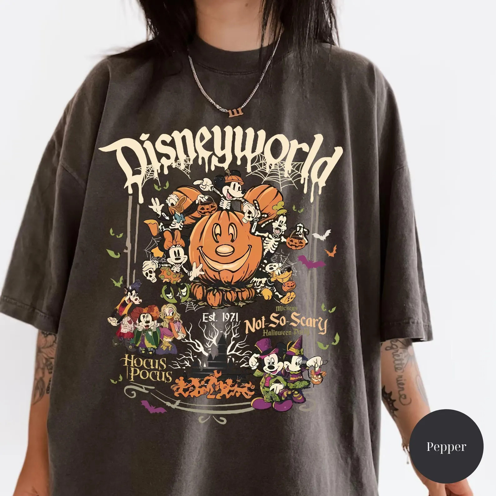 Vintage Disneyworld Comfort Colors Shirt: Mickey Ghost Halloween 1971 - Etsy | Etsy (US)