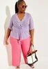 Power Twill Pull On Pants | Ashley Stewart