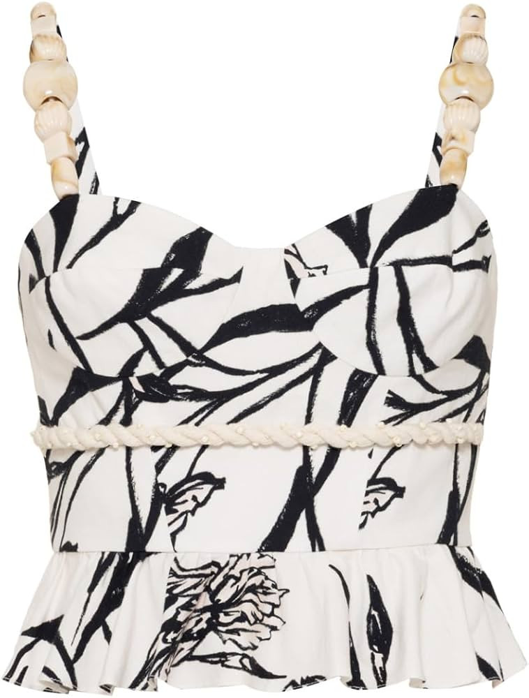 Amazon.com: PATBO, Iris Peplum Top, 0, Off White : Clothing, Shoes & Jewelry | Amazon (US)