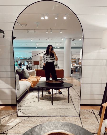 Extra large full length floor mirror, arched floor mirror, contemporary mirror, home decor 

#LTKhome #LTKworkwear #LTKstyletip