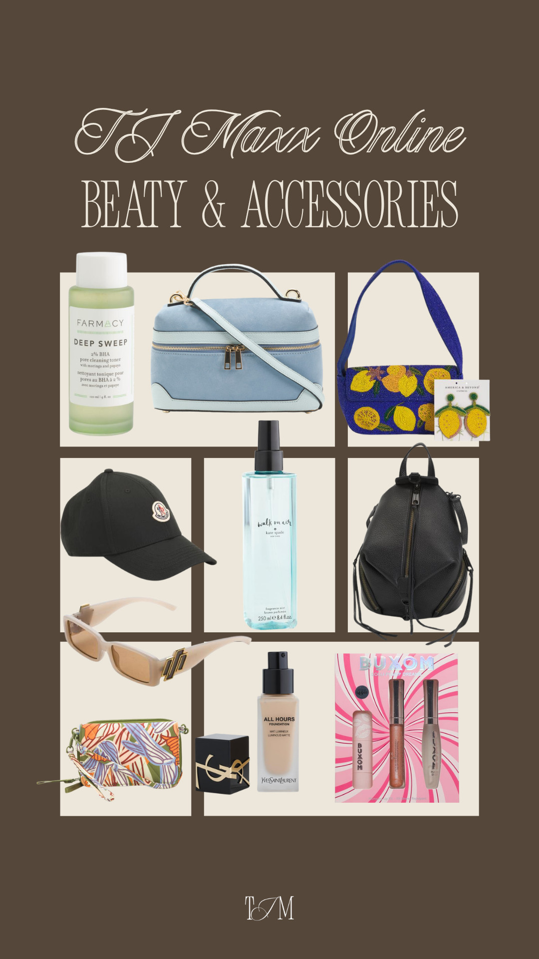 Obsessed with these Tj maxx online beauty & accessories finds! The cutest bags, sunnies, perfumes, and little everyday staples you don’t realize you need until you have them!
spring outfits 2026, easter dress women, easter basket teen girl, easter outfits women, spring dresses, vacation outfits beach, date night outfits, plus size fashion, country concert outfits, easter basket ideas, tj maxx finds, beauty finds, accessories trends 

 #LTKgrwm #LTKselfcare #LTKBeauty