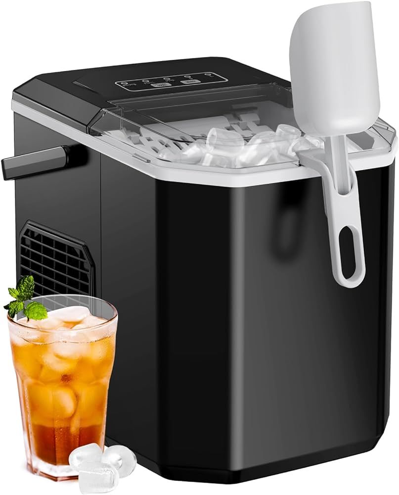 Silonn Ice Maker Countertop, Portable Ice Machine with Carry Handle, Self-Cleaning Ice Makers wit... | Amazon (US)