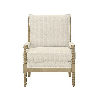 Shiloh Spool Chair with Latte Finish & Performance Fabrics | Ballard Designs, Inc.