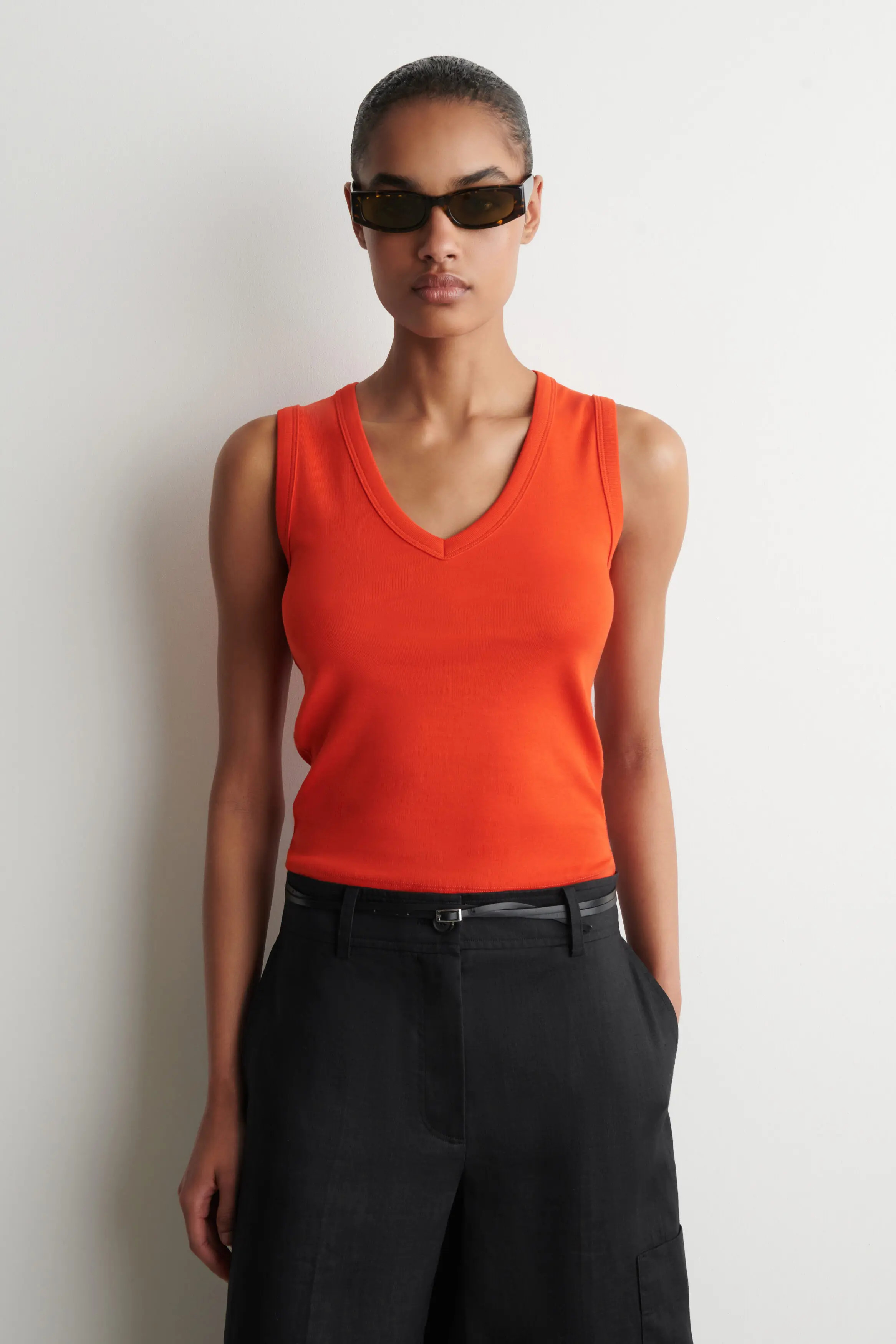 Cotton V-neck Tank Top (Women) | Nordstrom | Nordstrom
