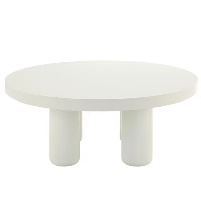 Stylish White Coffee Desk - Ideal For A Contemporary Home Table Offering Chic And Practical Design | Wayfair North America