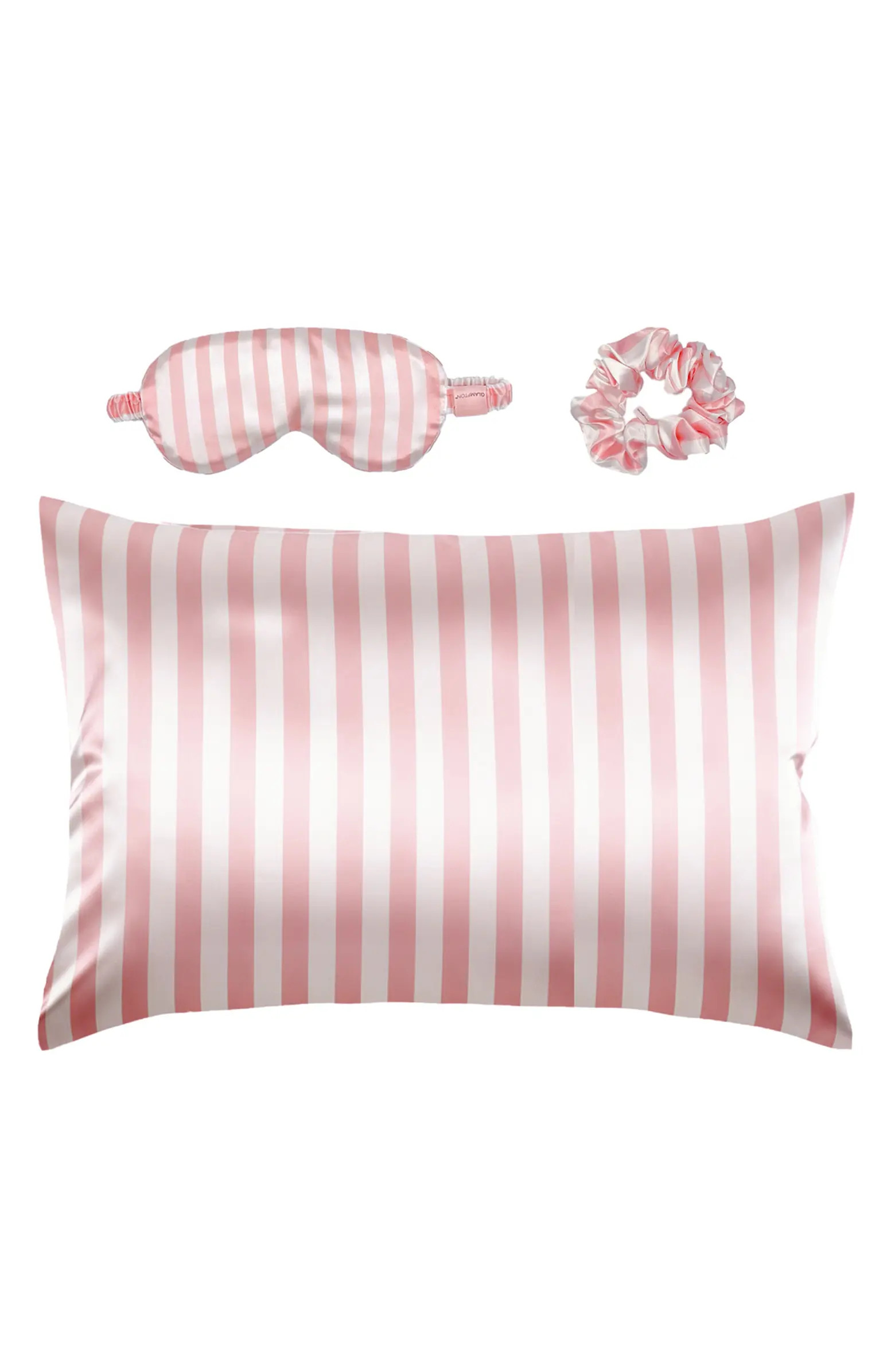 GLAMPTON Satin Pillowcase, Scrunchi & Mask Set | Nordstromrack | Nordstrom Rack