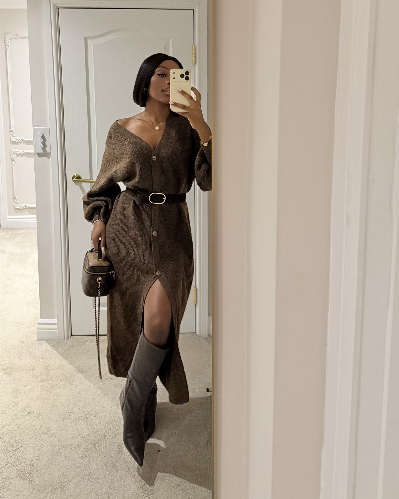 -2 degrees but keeping it cute 🫶🏾

Knitted dress, jumper dress, autumn outfit, outfit inspo 

#LTKautumn #LTKCyberWeek #LTKuk