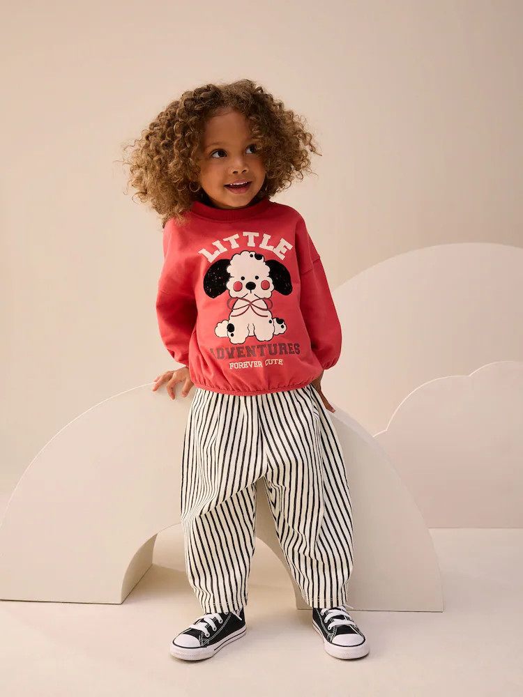 Red Dog Long Sleeve Top and Barrel Trousers Set (3mths-7yrs) | Next US