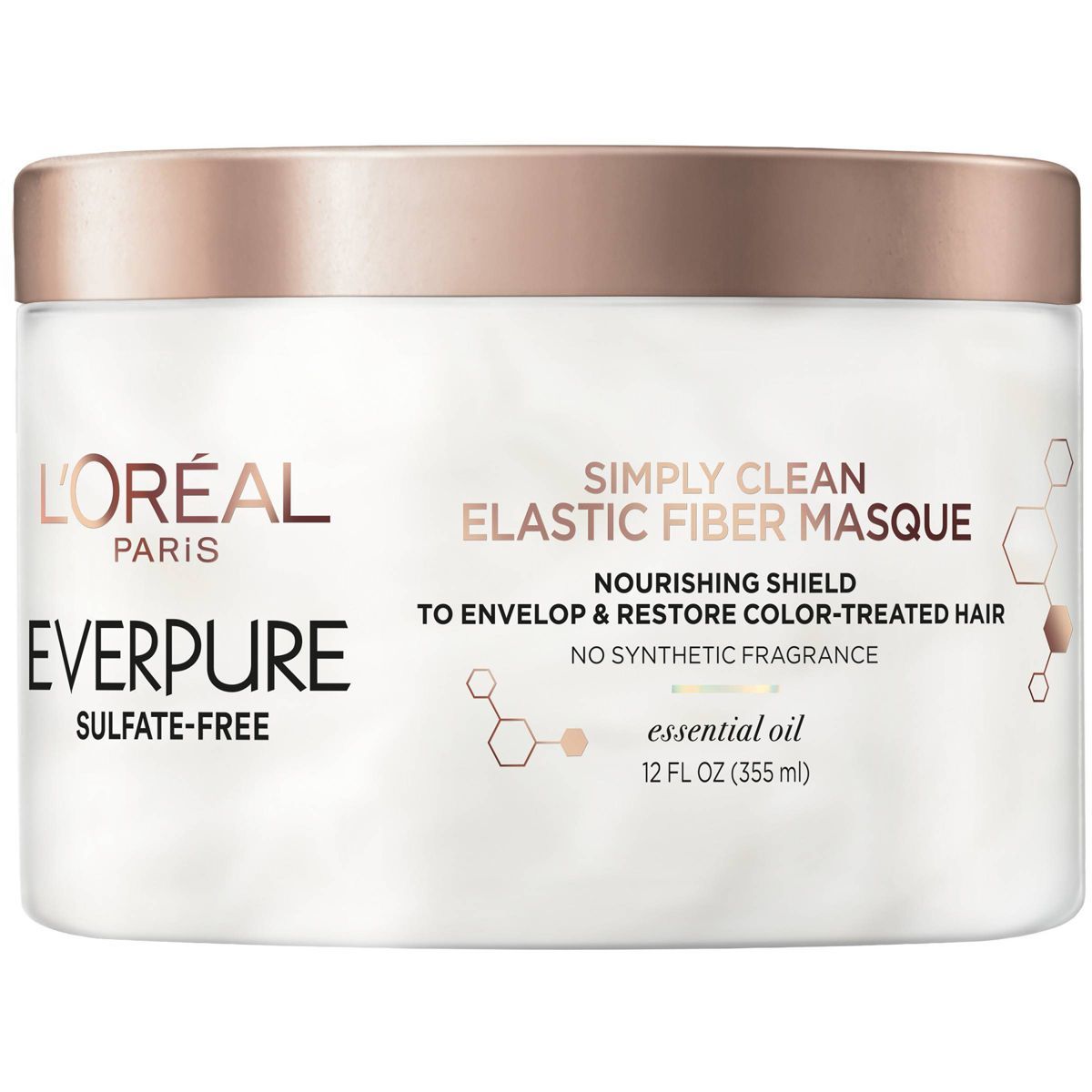 L'Oreal Paris EverPure Sulfate Free Simply Clean Elastic Fiber Hair Masque - 12 fl oz | Target