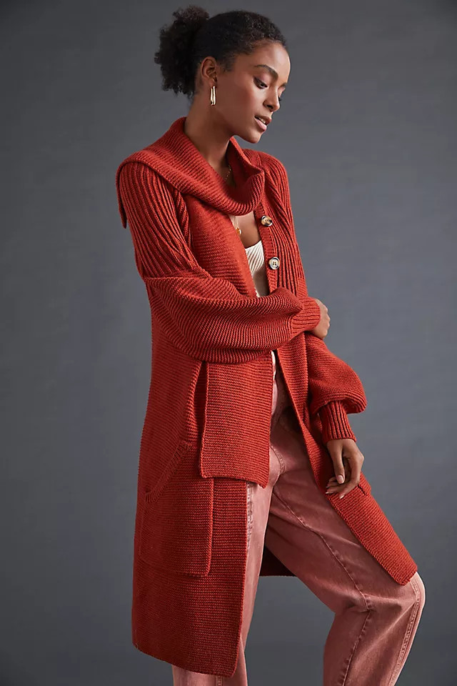 Layered Shawl Sweater Coat | Anthropologie (US)