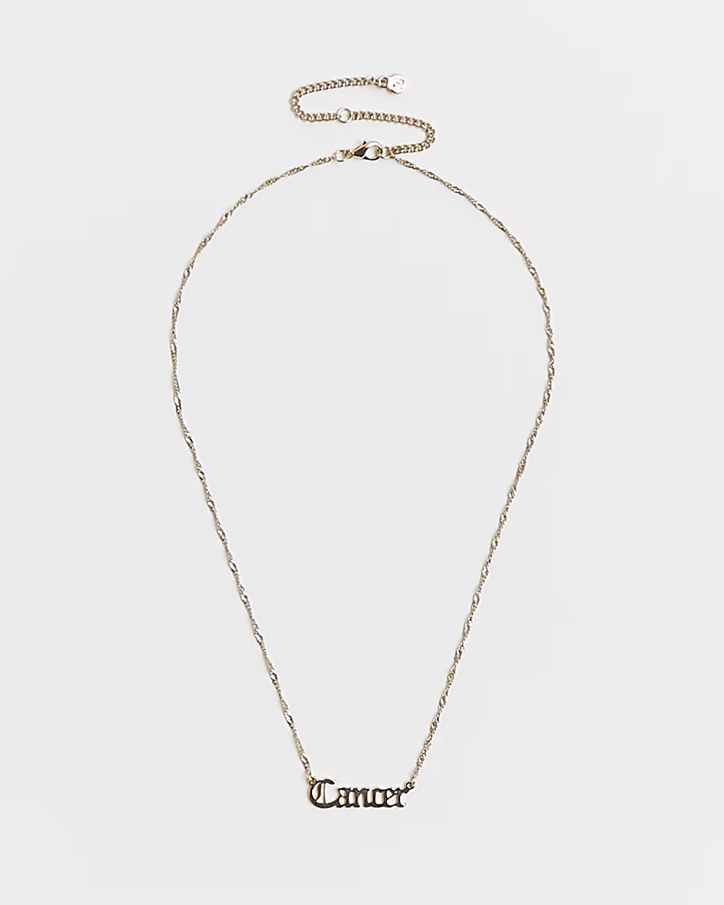 River Island Womens Gold 'Cancer' horoscope necklace | River Island (US)