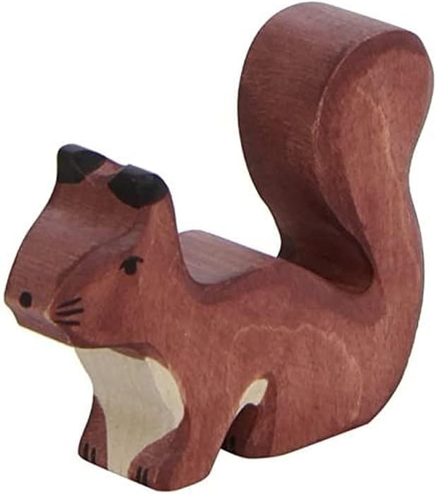 Holztiger Squirrel Standing Toy Figure, Brown | Amazon (US)