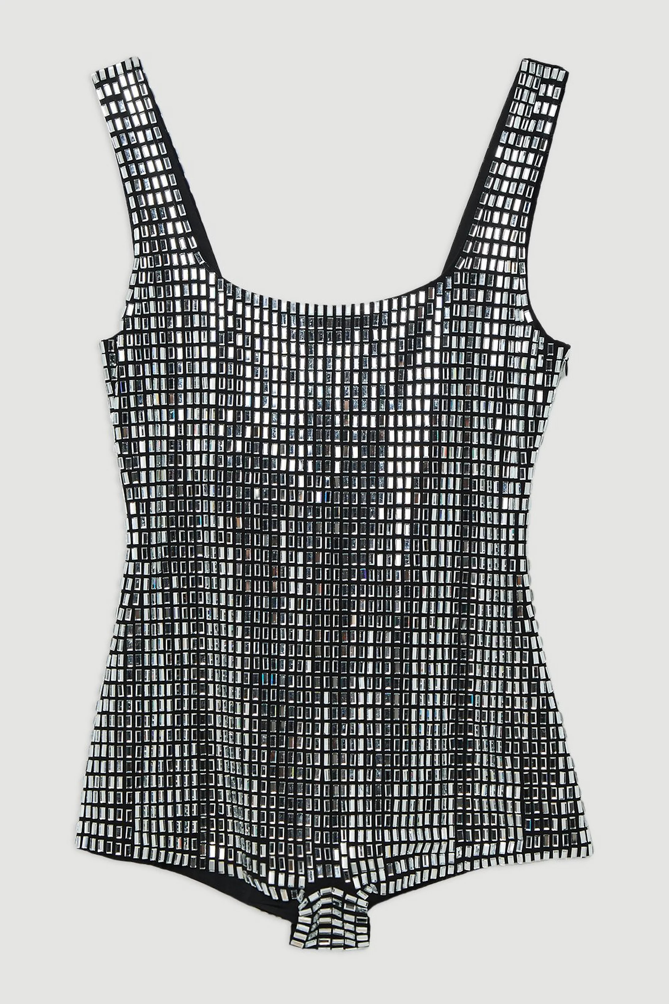 Premium Crystal Embellished Jersey Bodysuit | Karen Millen UK + IE + DE + NL