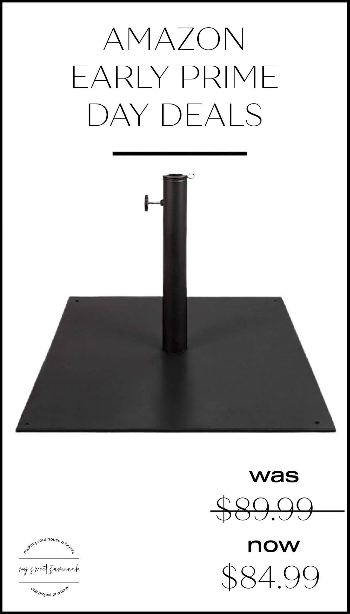 38.5lb steel black umbrella stand for outdoor. Amazon prime day deals. 

#LTKxPrimeDay #LTKsalealert #LTKSeasonal