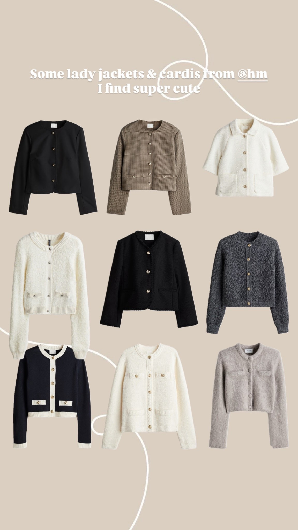 Lady jackets and cardigan from H&M
Classy elegant chic
Old money
Winter

#LTKootd #LTKFindsUnder100 #LTKWorkwear
