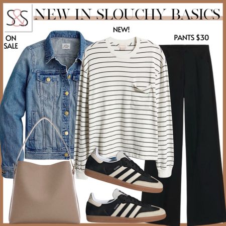 From the airport to the resort, a denim jacket layered over a long sleeve striped tee is a great holiday or vacation outfit

#LTKstyletip #LTKfindsunder50 #LTKtravel