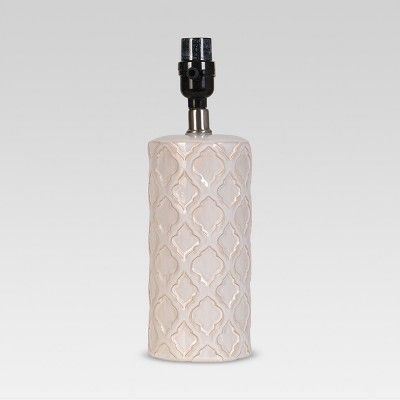 Lattice Ceramic Small Lamp Base Cream - Threshold™ | Target