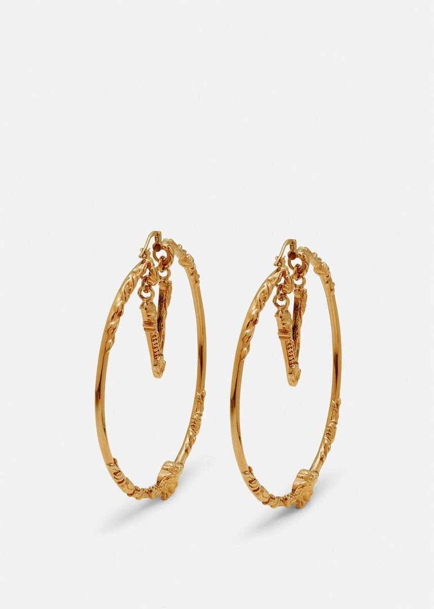 Versace Virtus Hoop Earrings for Women | Official Website | Versace (US)