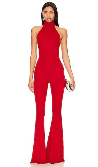 Priscilla Flared Jumpsuit in Red | Revolve Clothing (Global)