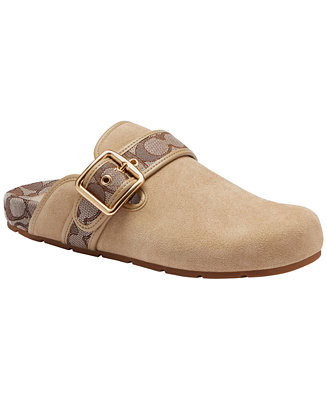 COACH Women's Archival Buckle Round Toe Clogs - Macy's | Macy's