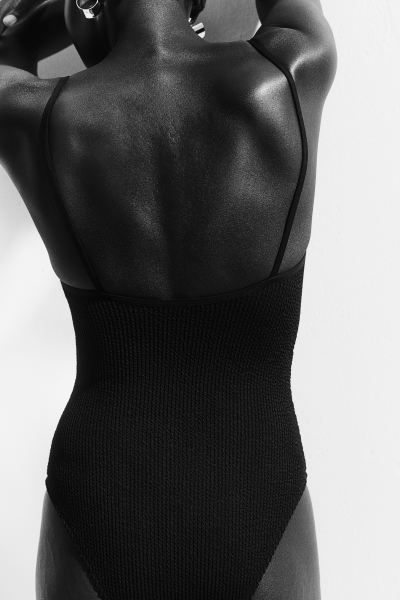 Padded-cup High-leg swimsuit | H&M (UK, MY, IN, SG, PH, TW, HK)