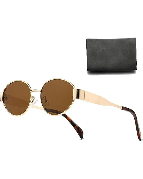 BUTABY Lentes de sol ovalados retro para mujeres y hombres, diseño moderno, lentes de sol clási... | Amazon (US)