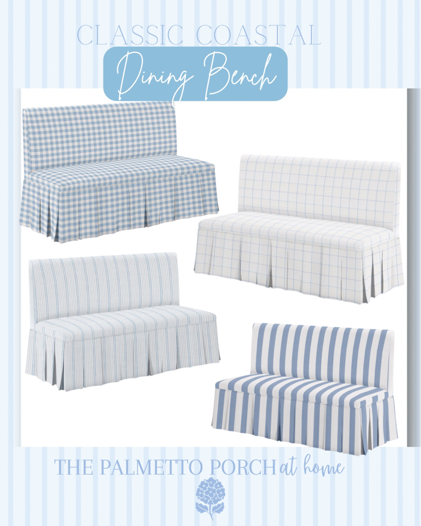 Classic coastal dining bench 

#LTKHome