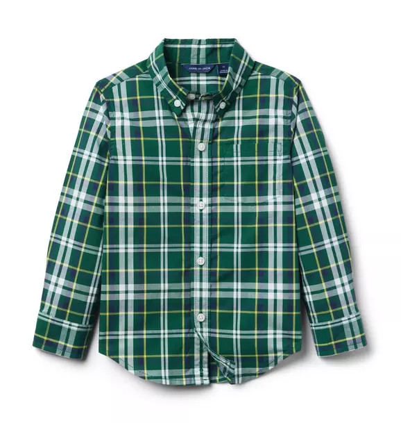 Plaid Poplin Shirt | Janie and Jack