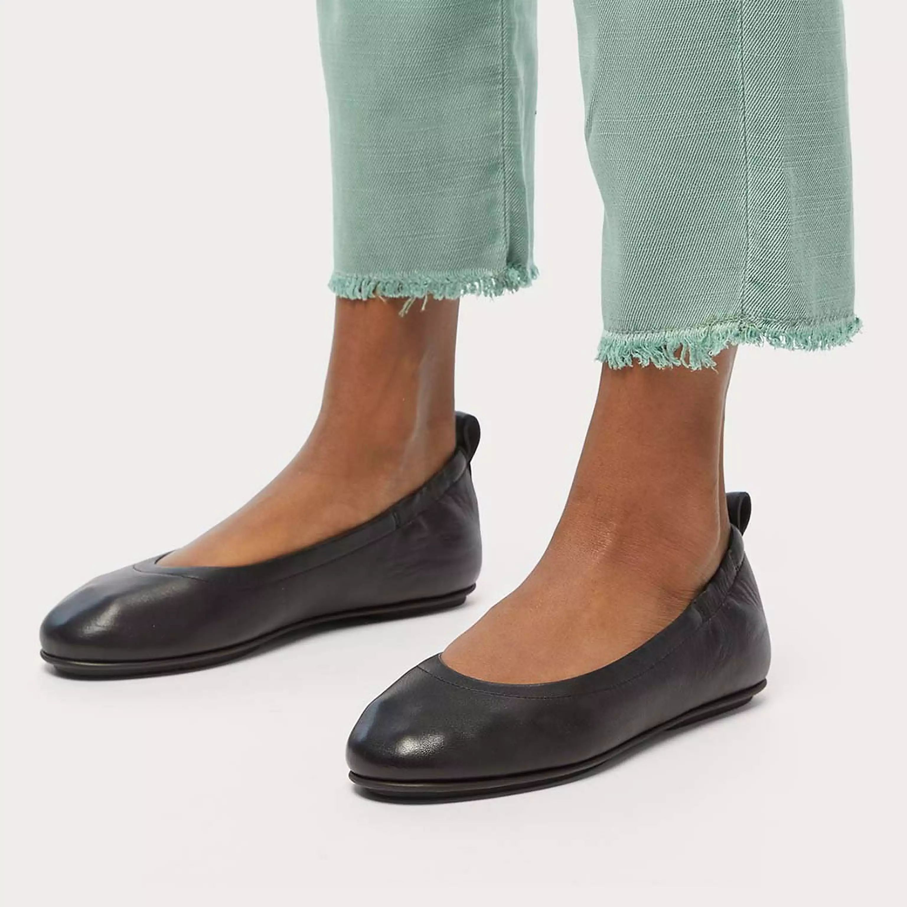 ALLEGRO Soft Leather Ballet Flats | FitFlop (US)