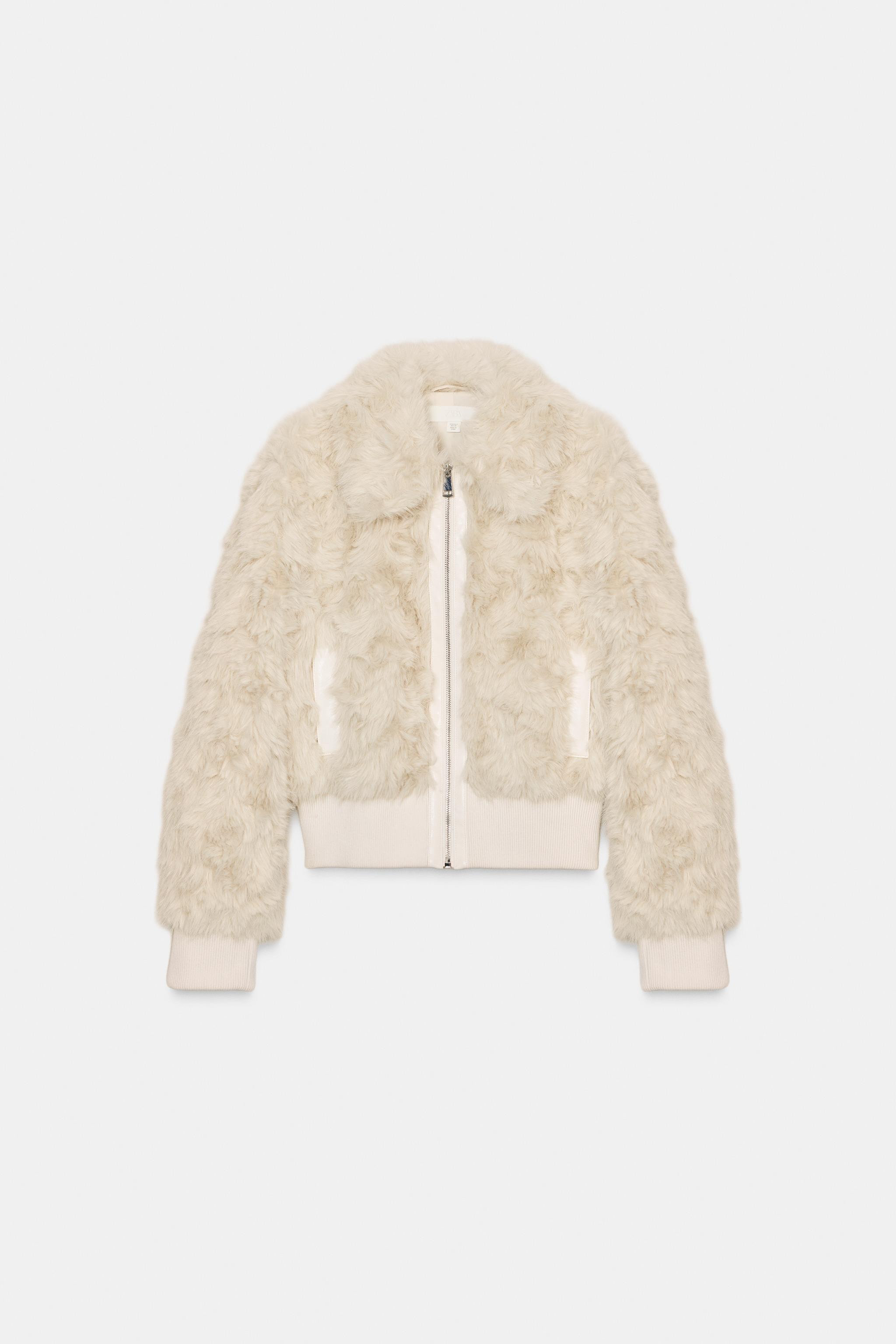 FAUX FUR BOMBER JACKET | Zara UK