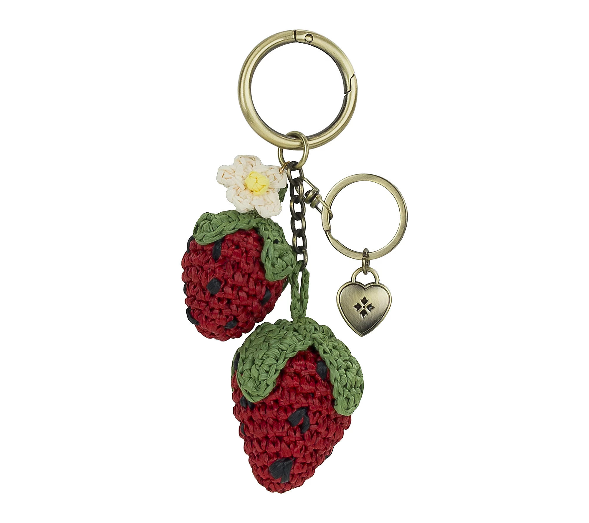 Patricia Nash Raffia Strawberry Bag Charm | QVC