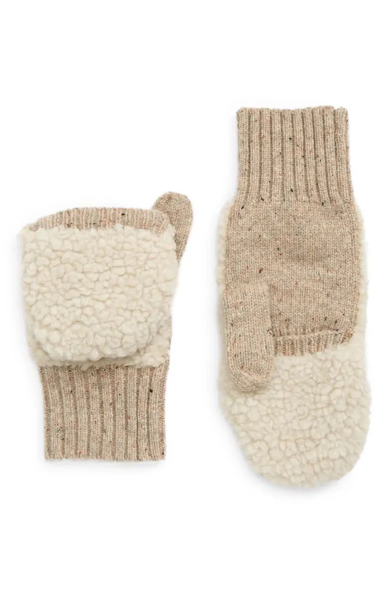 Madewell Teddy Glitten Mittens | Nordstrom | Nordstrom